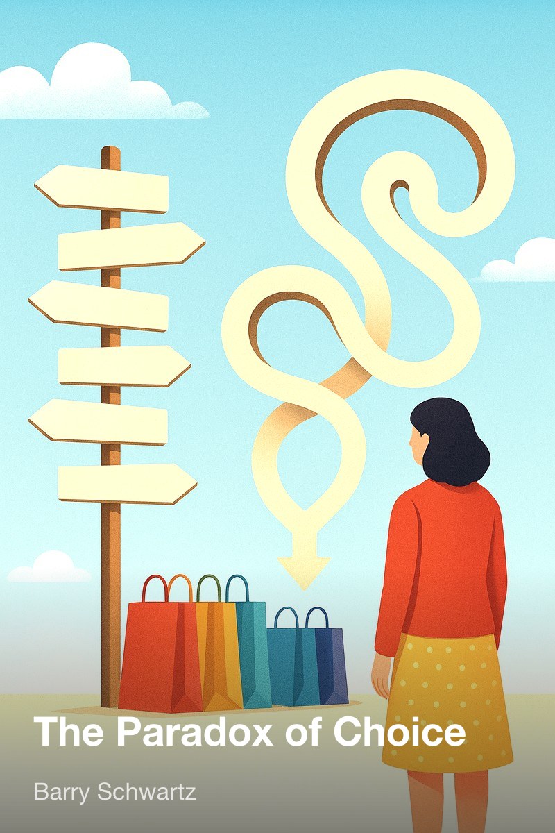 The Paradox of Choice by Barry Schwartz  book cover
