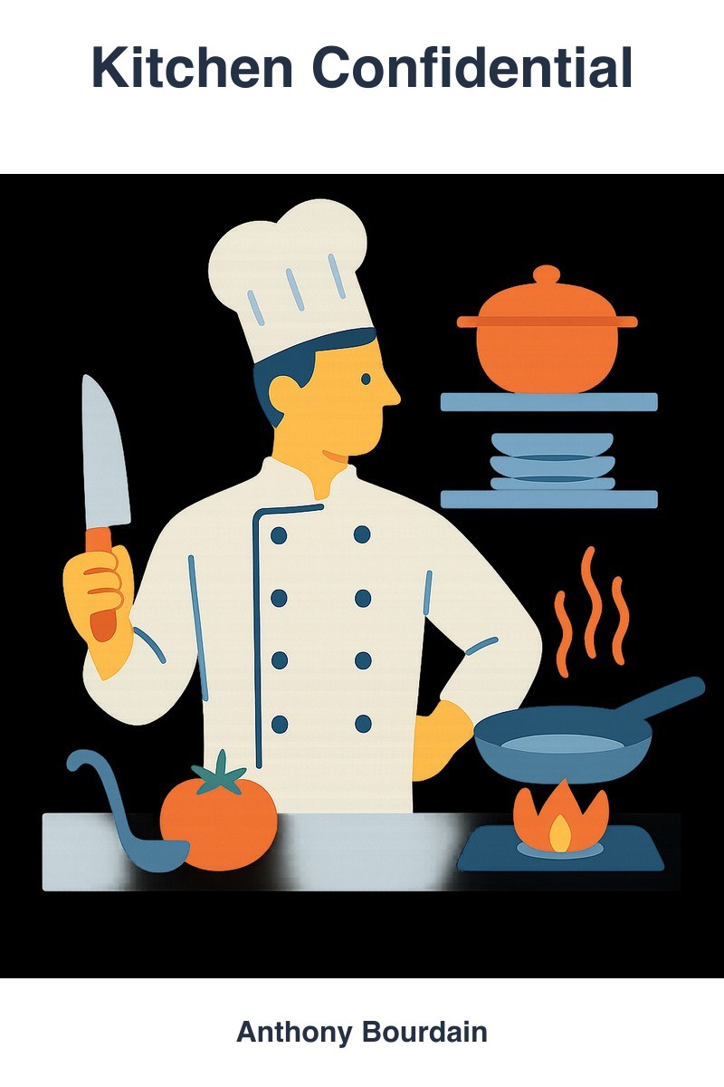 Kitchen Confidential by Anthony Bourdain book cover
